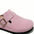 thumbnail image 3 of Men's & Women's Suede Clogs & Leather Mules - Softwood Footbed with Arch Support, Stylish Sandals, 3 of 3