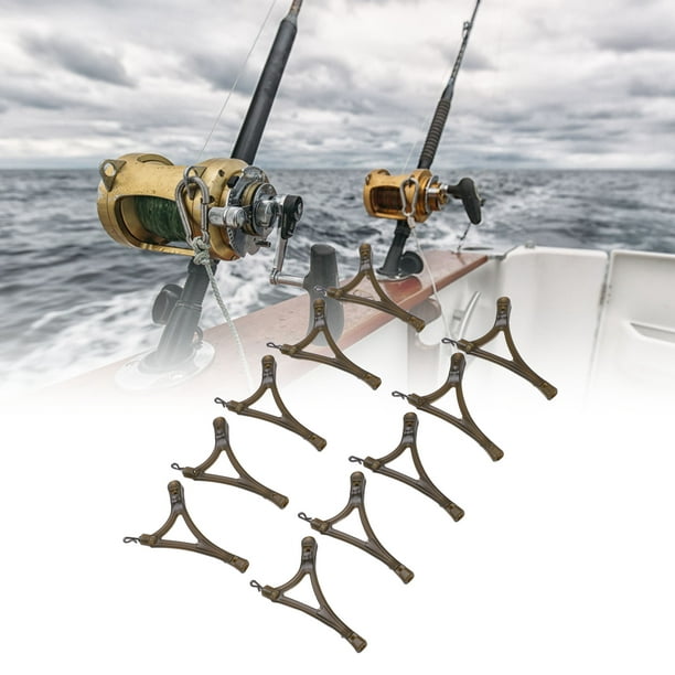 FAGINEY Carp Fishing Side Bends Swivel,Carp Fishing Accessories Kit,10PCS R  Type Anti Tangle System Side Bends Swivel With QC Ring Swivel For Carp