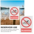 thumbnail image 3 of OULII Swimming Pool Safety Warning No Swimming Sign Aluminum Multi 1Pcs, 3 of 7