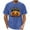 A102 Blue, variant on Men's Spooky Cat Pumpkin Graphic Tee Funny Halloween Shirts for Men Short Sleeve Crewneck Casual Fall Tops Spooky Season Festival Holiday Novelty Clothing