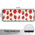 thumbnail image 5 of Kitchen Rugs Sets Of 2,Red Strawberry Plants White Pattern Anti Fatigue Kitchen Mat Rugs Non Slip Washable,Decorative Kitchen Floor Mats for Kitchen,Sink,Laundry,17"x47"+17"x47", 5 of 5