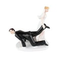 thumbnail image 3 of Adorno para tarta de boda, escultura artística artesanal, adorno coleccionable, estatuilla de pareja de boda, estatua de pareja divertida para, 3 of 9