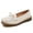Beige, variant on Women's Casual Loafers Slip On Leather Shoes Lightweight Casual Walking Shoes Female Moccasins Classic Penny Loafer Flats Boat Shoes
