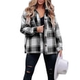 thumbnail image 1 of Camisa a cuadros para mujer, camisa a cuadros para mujer, abrigo, camisa con botones, abrigo a cuadros, eficiencia óptima, 1 of 5