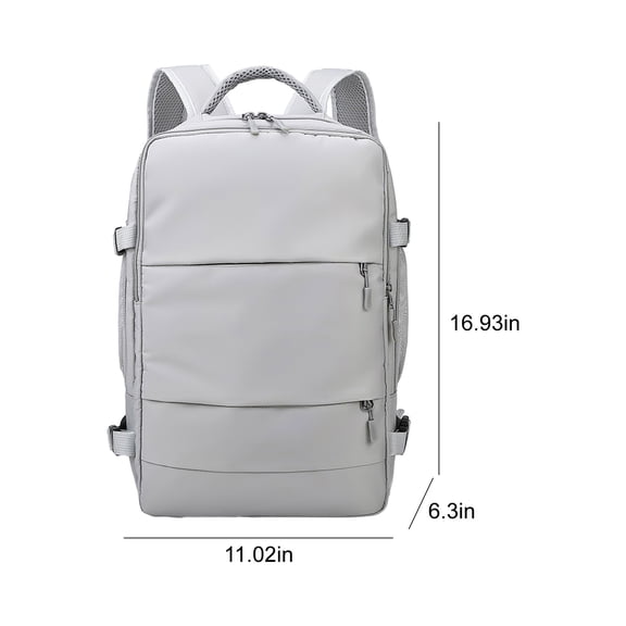 Rkxzt Bags Carry On Backpack Airline Approved 15.6"Laptop Travel Daypack with USB Port and Shoe Compartment 28x16x43cm Storage Organization