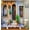 ndhd6504, variant on Rustic Shower Curtain Doors of An Old Rock House with French Frame Details in Countryside European Past Fabric Bathroom