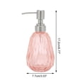 thumbnail image 4 of Unique Bargains 1 Pc Durable Argyle Soap Dispenser 11.84oz Orange Silver Tone, 4 of 6