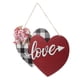 thumbnail image 2 of Adornos colgantes creativos de doble corazón, letrero de madera para puerta, decoración de pared para el Día de San Valentín, decoraciones románticas de amor, placa de madera natural, 2 of 7