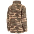 thumbnail image 3 of Women's G-III 4Her by Carl Banks Camo Los Angeles Dodgers Sherpa Quarter-Zip Jacket, 3 of 4