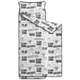 thumbnail image 2 of Basketball and Heart White Pattern Teens Toddler Nap Mat with Pillow, Sleeping Mat Bag for Preschool Daycare 59"x22", 2 of 6