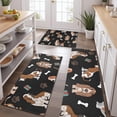 thumbnail image 2 of Basset Hounds with Bones and Presents Kitchen Rugs Sets Of 3,Kitchen Runner Rugs Non Skid Washable,Decorative Kitchen Floor Mats for Kitchen,Sink,Laundry,17"x30"+ 17"x47" + 17"x59", 2 of 6