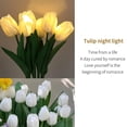 thumbnail image 3 of Lámpara de noche con forma de tulipán LED recargable, simulación de flores, lámpara de imitación para dormitorio y mesita de noche, 3 of 6