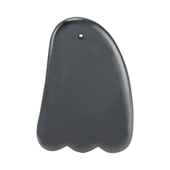 1 Pc Durable Foot Shape Facial Roller for Vacation Travel Bathing Titanium Tone Terahertz Stone