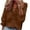 Brown, variant on Spring Tops for Women Tops for Women Long Sleeve 3/4 Sleeve Women Casual Full Sleeve V-Neck Tops Loose Plus Size Women Clothing Blue S