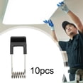thumbnail image 2 of BELOVING 10 Pieces Downlight Panel Lamp Spring Clip Bracket Professional LED Recessed Black, 2 of 10
