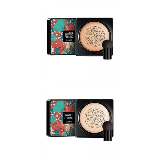2 piezas Air Cushion BB Fácil de aplicar Foundation Maquillaje natural Corrector hidratante Base de maquillaje brillante Corrector Baoblaze Corrector de cara de maquillaje