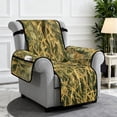 thumbnail image 4 of SCRAWLGOD Camo Hunting Print Recliner Chair Cover Washable Stain Resistant Furniture Protector Non Slip Recliner Cover with Elastic Straps, 4 of 7
