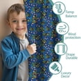 thumbnail image 3 of Blackout Kids Curtains,Blue Christmas Holly and Candy Cane Pattern Childrens Insulated Curtains Set Of 2,Bedroom Essentials,Toddler Room Decor 42"x63", 3 of 5