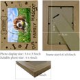 thumbnail image 3 of Engraved Frame Dog Picture Photo Frames Memorial Natural Fits 4x6inch Horizontal Portrait, 3 of 9