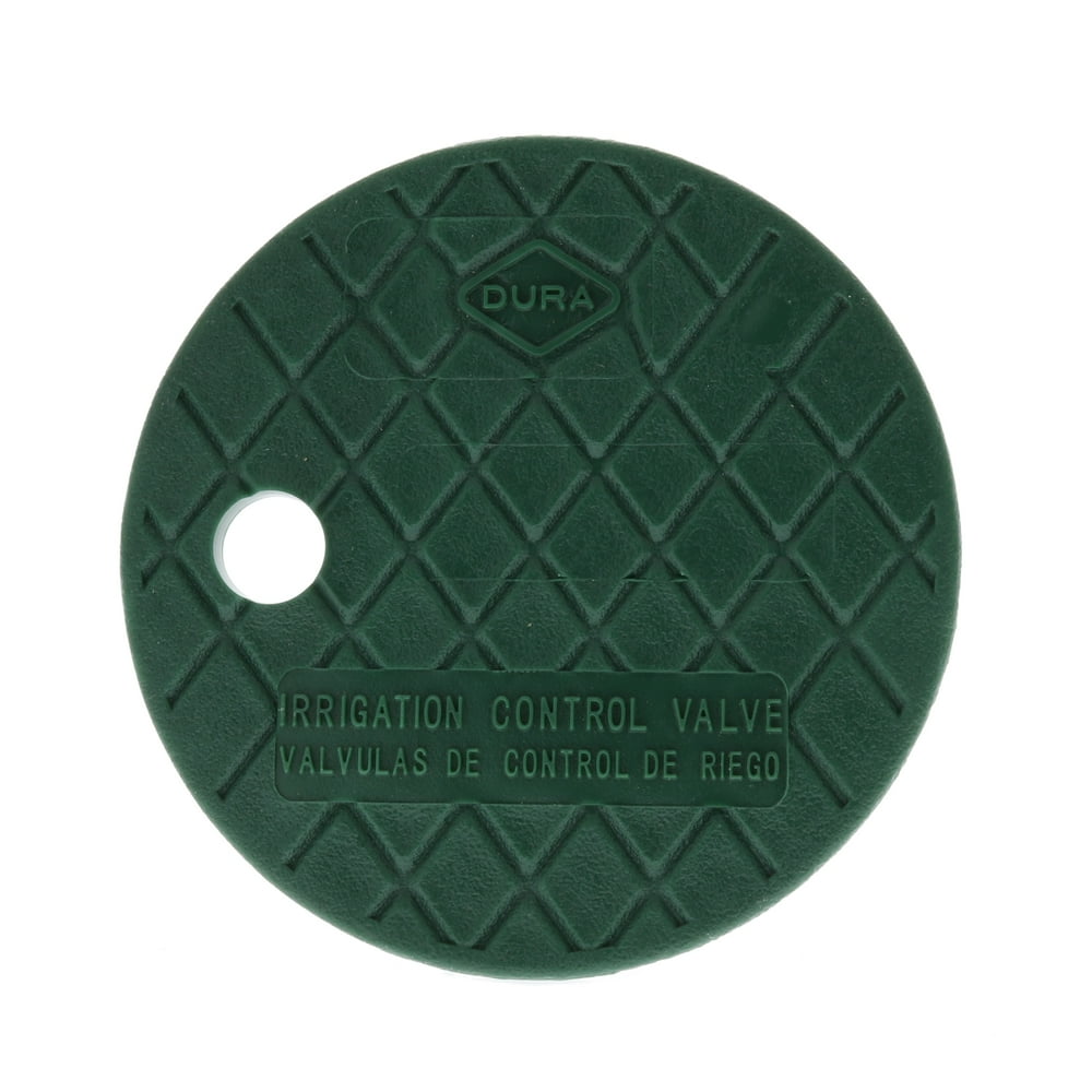 Dura Round Sprinkler Valve Box Replacement Lids Size 6" Color Green