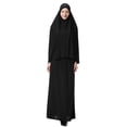 thumbnail image 6 of Gamivast Muslim Prayer Dress for Women Full Coverage Hijab & Maxi Skirt Sets Solid Soft Breathable Islamic Abaya Kaftan Ramadan Eid Dubai Robe 2 Piece Sets, 6 of 8