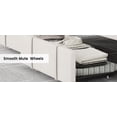 thumbnail image 2 of Garvee Queen Size Upholstered Bed Frame with Diamond Tufted Headboard, Storage Drawer, Wooden Slats, No Box Spring Needed, Noise-Free, Beige, 2 of 9