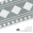 thumbnail image 5 of SussexHome Diamond Design 9" X 28" Stair Treads - 150 % Cotton Anti-Slip Carpet Strips for Indoor Stairs-Easy to Install Stair Treads with Double Adhesive Tape-Safe, Extra-Grip, 15-Pack-Gray, 5 of 8