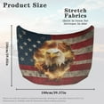 thumbnail image 7 of Uorisanigo Car Hood Cover Hood Cover Stretchable Polyester Universal Fit Car Bonnet All-Season Protection Fit for Cars Trucks SUVs (Fire Eagle American Flag), 7 of 7