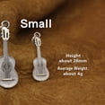 thumbnail image 2 of 925 Sterling Silver Lovely Musical Pendant Cute Guitar Model TA335 Small Size Pendant Only, 2 of 7