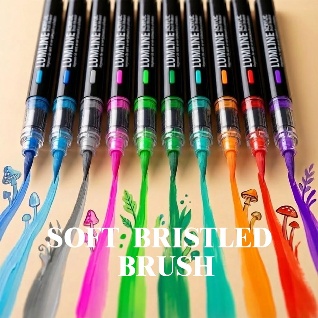 Acrylic Markers Safe Inks Smooth Writing Experience Gift Ready Bucket Packaging