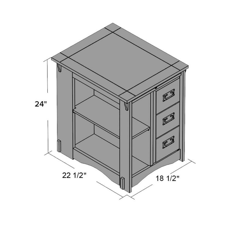 Jordy end table with on sale storage