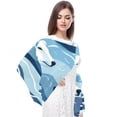 thumbnail image 4 of Polar Bear Chic Chiffon Silk Scarf for Women - Lightweight and Breathable - Elegant 180x73cm Wrap for Any Occasion, 4 of 6