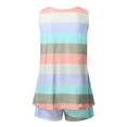 thumbnail image 1 of Conjunto de pijama de 2 uds Jumpingount a rayas para mujer Color oscuro 3XL, 1 of 6