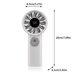 thumbnail image 3 of Folding Digital Handheld Fan With 100 Gears Outdoor Decompression And Coolings Function Portable Neck Hanging Small Fan, 3 of 5