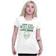 thumbnail image 3 of Funny Alien UFO Believers Sarcastic Womens Slim Fit Graphic Tee Brisco Brands L, 3 of 5