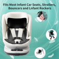 thumbnail image 5 of Inserto de asiento de coche para bebé, inserto de asiento de coche recién nacido y almohada de apoyo para la cabeza compible con cochecitos de asiento de coche Doona, cojín de carriola,, 5 of 5