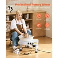 thumbnail image 2 of VEVOR Pottery Wheel 11 in Ceramic Wheel Machine 60-300 RPM Speed Adjustable White, 2 of 9