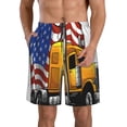 thumbnail image 1 of Fotbe American Truck Trajes de Baño Estampados para Hombre, Shorts de Verano de Secado Rápido, Ropa de Playa, Bañadores-Small, 1 of 6