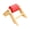 Pink, variant on Rotating Wooden Bird Beak Grinding Toy With Chew Stone For Parrots Chickens Squirrels Chewing And Entertainment