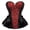 Black Red, variant on Corset Top Women Outfit Lingerie Lace up Plus Size Gothic Ladies Basques Halloween Blue XS