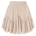 thumbnail image 6 of BUIGTTKLOP Womens Mini Skirt Plus Size Skater Skirts Cute Pleated Short Shorts Skirt with Pockets, 6 of 6