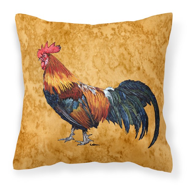 Rooster Fabric Decorative Pillow