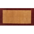 thumbnail image 1 of Ahgly Company Machine Washable Indoor Rectangle Contemporary Dark Orange Area Rugs, 2' x 5', 1 of 7