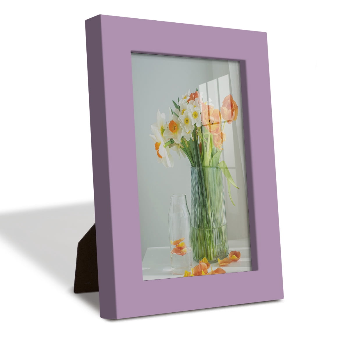 Modern 4 in. x 6 in. Violet Picture Frame (Set of 4)