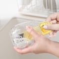 thumbnail image 4 of Cinvoph Bottle Lid Brush, 3-in-1 Bottle Brush, Portable Bottle Scrubber, Kitchen Scrub Cleaning Brushes for Cup, Wine Glasses, Coffee Mugs, Tumblers, Wine Decanters, Purple, 4 of 4