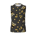 thumbnail image 6 of Lsque Bumblebee Print Men's Cotton Blend Sleeveless Muscle Shirts (S-3XL)- Moisture Wicking, Odor Protection, UPF 30+,3X-Large, 6 of 8
