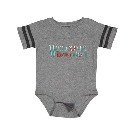 

Inktastic Nautical Welcome Baby Boy Gift Baby Boy Bodysuit