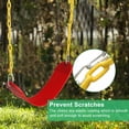 thumbnail image 2 of GoDecor 60" Kids Belt Swing with Chain, Red, 2 of 6