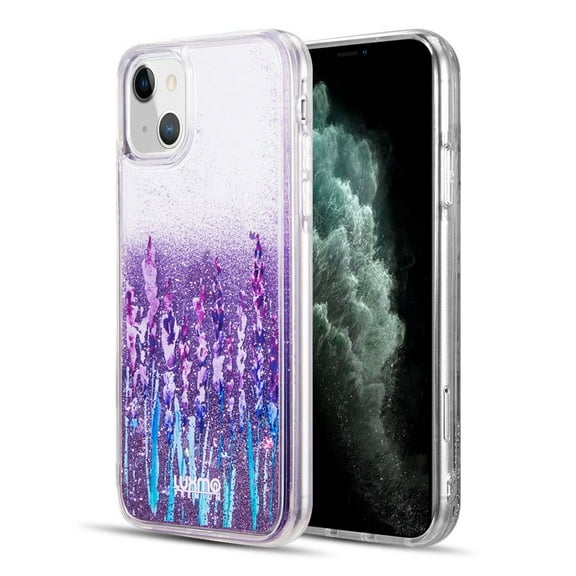 Bemz Liquid Case for iPhone 14 Plus (Waterfall Glitter Bling) - Lavender Purple