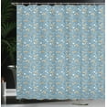 thumbnail image 3 of Ambesonne Floral Shower Curtain, Winter Style Botanic Bloom, 69"Wx70"L, Blue Grey Multicolor, 3 of 4